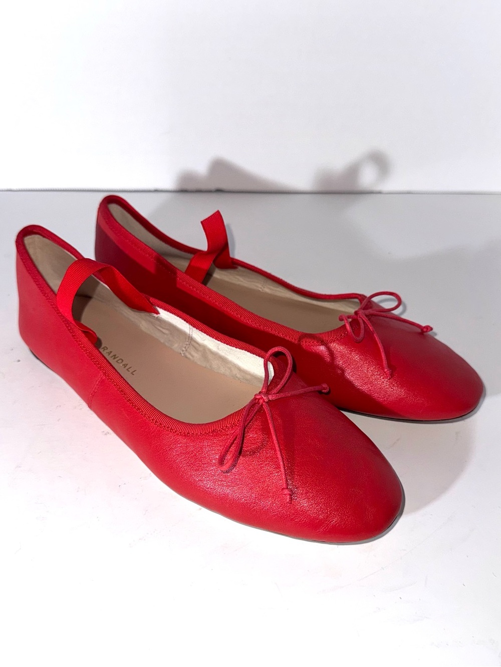 Loeffler Randall Leonie Red Leather Flats